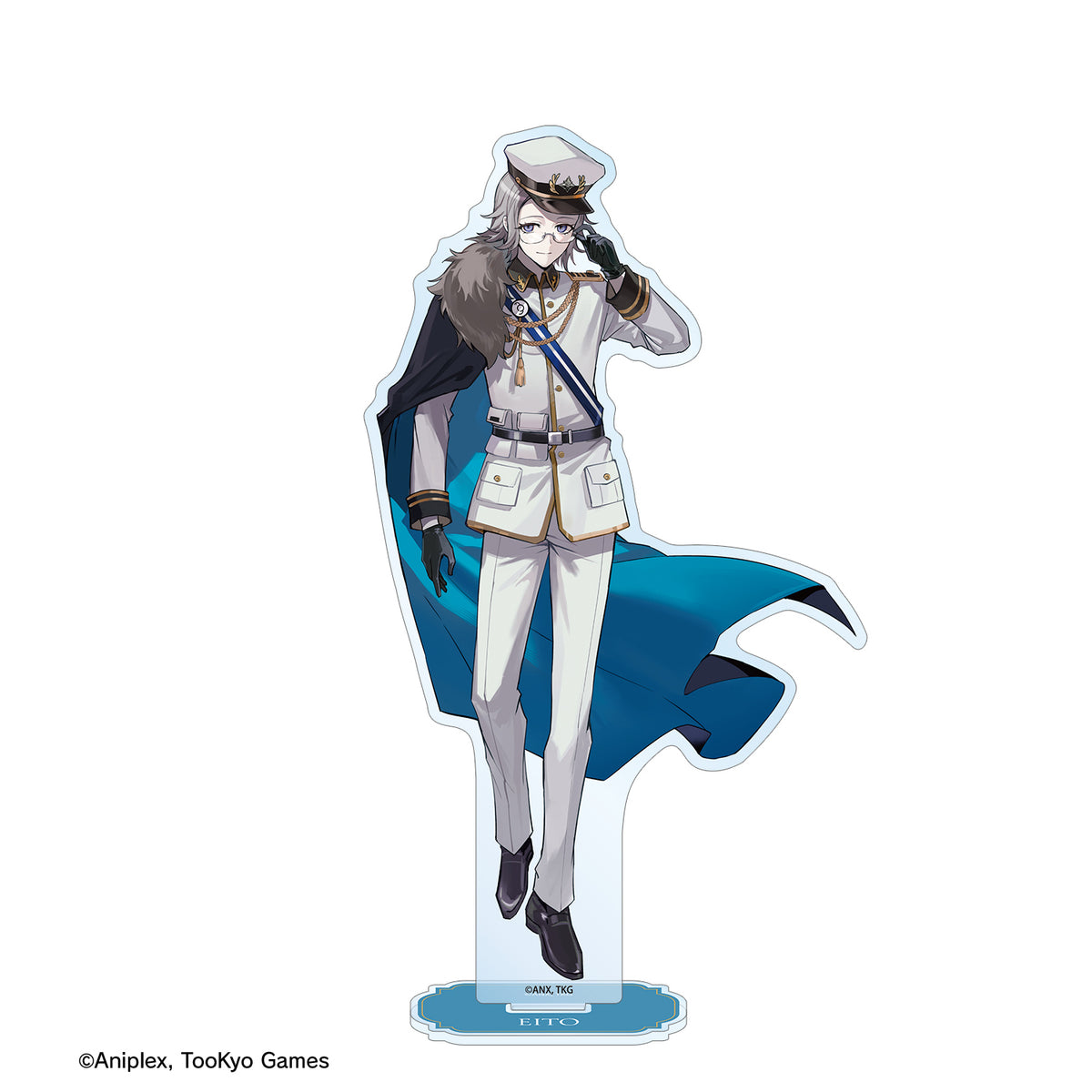 (Goods - Acrylic Stand) HUNDRED LINE Last Defense Academy Art by Karasu BTK Eito Aotsuki Military ver. BIG Acrylic Stand Karatez Collab