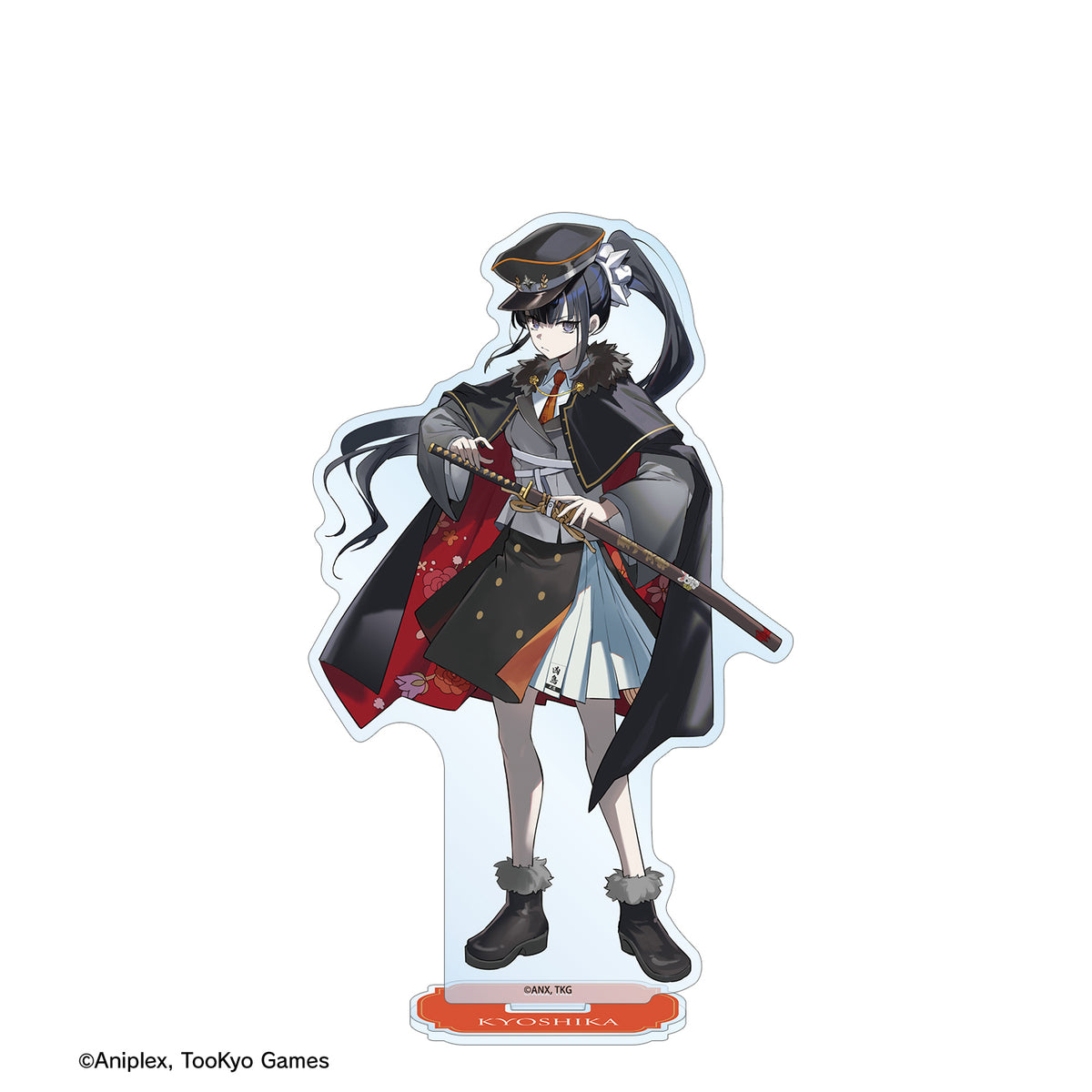 (Goods - Acrylic Stand) HUNDRED LINE Last Defense Academy Art by Karasu BTK Kyoshika Magadori Military ver. BIG Acrylic Stand Karatez Collab