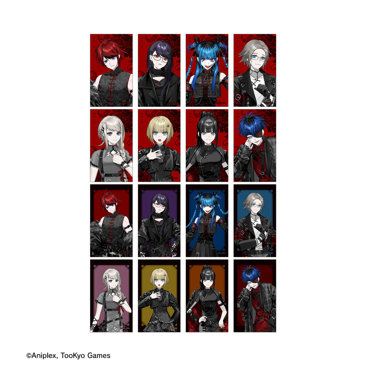 (1BOX=16)(Goods - Card) HUNDRED LINE Last Defense Academy Art by REO China Punk ver. Trading Art Card POP UP SHOP in Marui