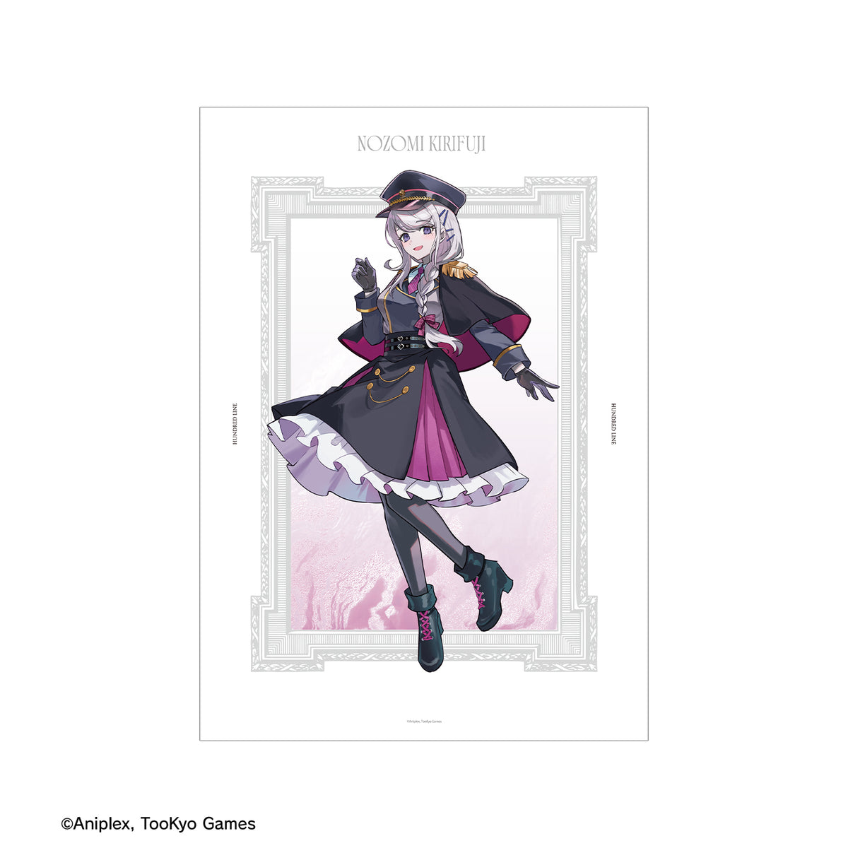 (Goods - Tapestry) HUNDRED LINE Last Defense Academy Art by Karasu BTK Nozomi Kirifuji Military ver. A3 Matte Poster Karatez Collab