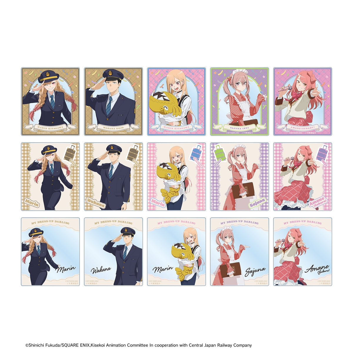 (1BOX=15)(Goods - Card) TV Anime - My Dress-Up Darling Season 2 Exclusive Art Travel ver. Trading Acrylic Card