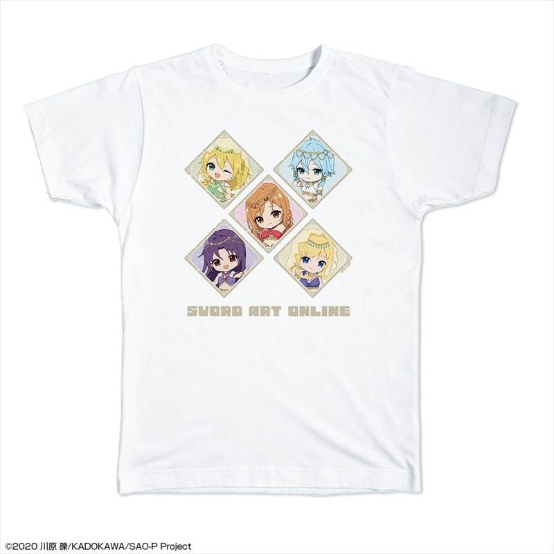 (Goods - Shirt) Sword Art Online T-shirt L Size (Ensemble/Chibi Chara Dancer ver.)