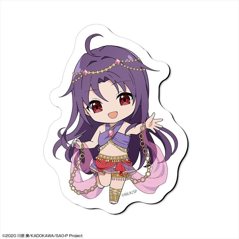 (Goods - Magnet) Sword Art Online Magnet Sheet Design 04 (Yuuki/Chibi Chara Dancer ver.)