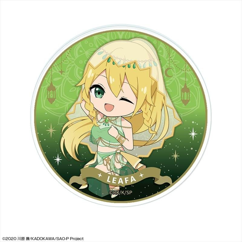 (Goods - Coaster) Sword Art Online Acrylic Coaster Design 02 (Leafa/Chibi Chara Dancer ver.)