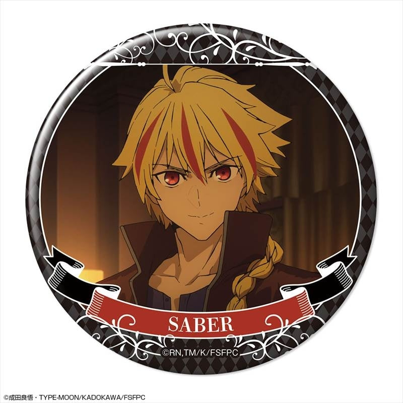 (Goods - Badge) TV Anime Fate/strange Fake Button Badge Ver. 2 Design 02 (Saber/A)
