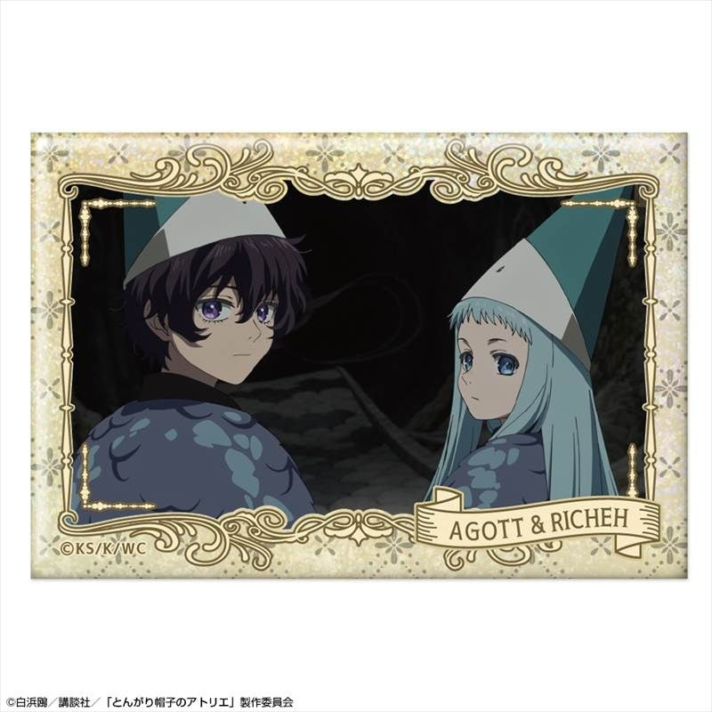 (Goods - Badge) Witch Hat Atelier TV Anime Holographic Button Badge Ver. 2 Design 14 (Agott & Richeh)