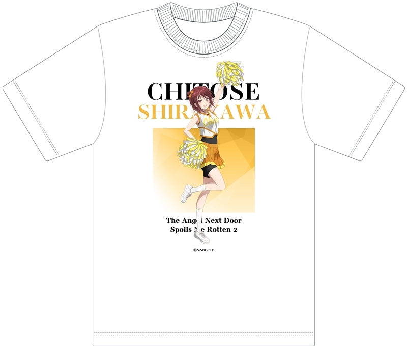 (Goods - Shirt) The Angel Next Door Spoils Me Rotten 2 (feat. Exclusive Art) T-shirt Chitose Shirakawa (Cheer Girl) L