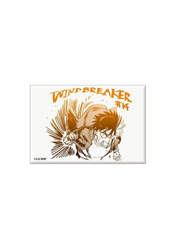 (Goods - Magnet) WIND BREAKER Dubbing Script Art Square Magnet (Haruka Sakura A)