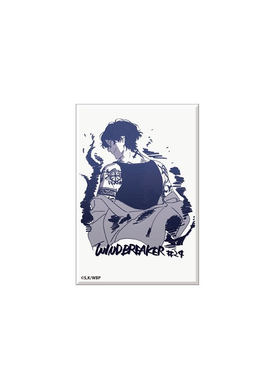 (Goods - Magnet) WIND BREAKER Dubbing Script Art Square Magnet (Yamato Endo)