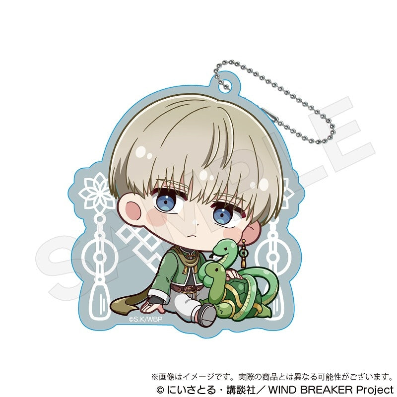 (1BOX=5)(Goods - Key Chain) WIND BREAKER Trading Chibi Acrylic Key Chain Five Beasts ver.