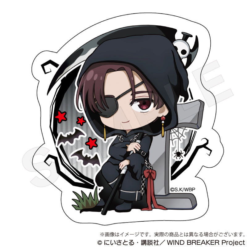 (Goods - Sticker) WIND BREAKER Die-cut Sticker Black Halloween ver. Hayato Suo