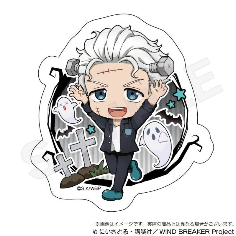 (Goods - Sticker) WIND BREAKER Die-cut Sticker Black Halloween ver. Hajime Umemiya