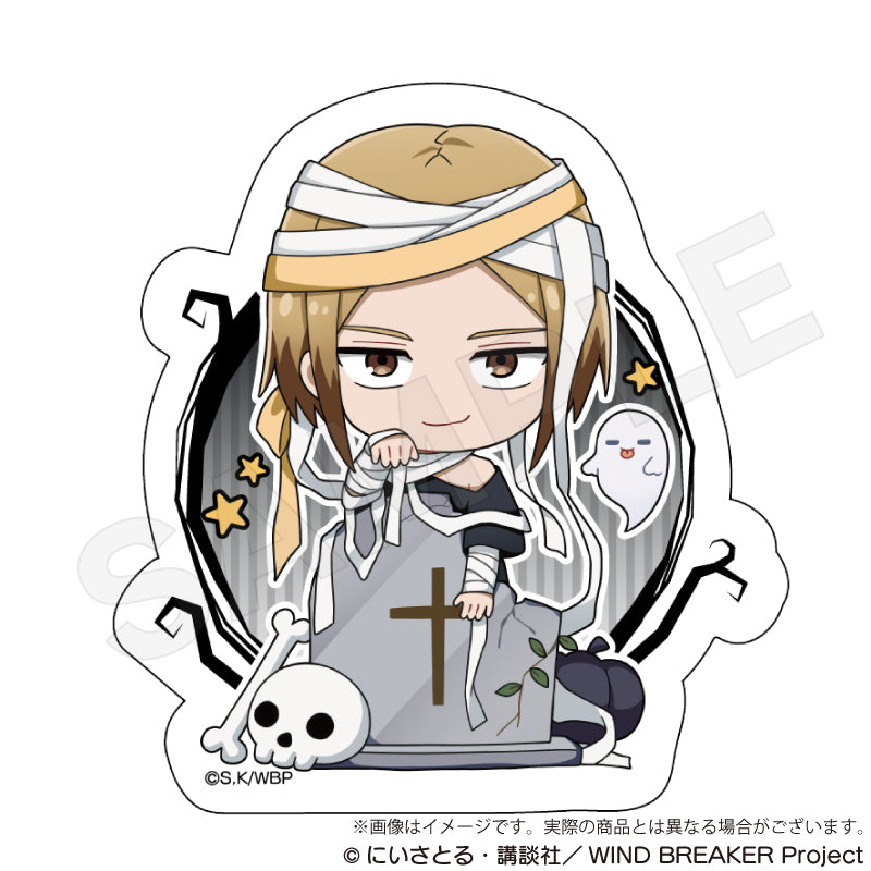 (Goods - Sticker) WIND BREAKER Die-cut Sticker Black Halloween ver. Kota Sako