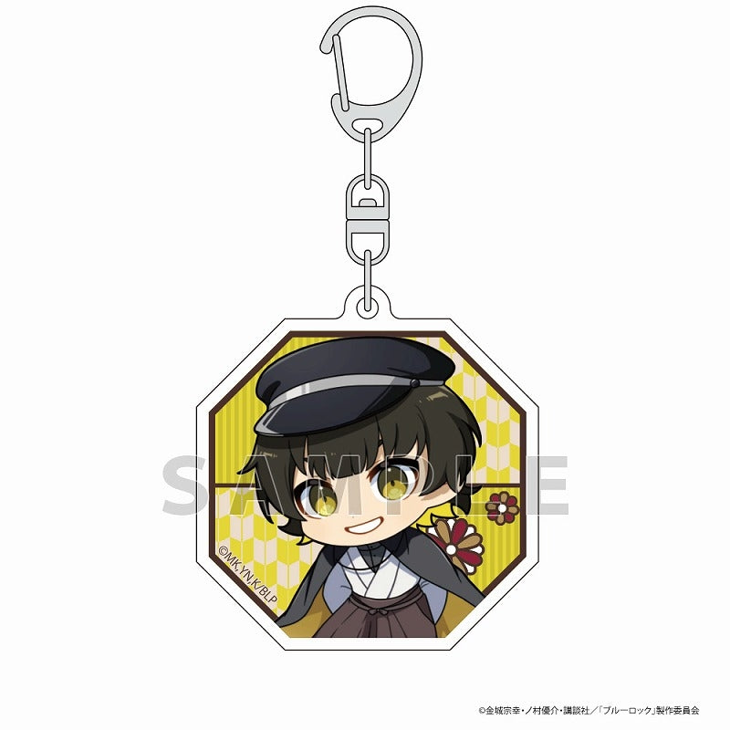 (Goods - Key Chain) Blue Lock Acrylic Key Chain (Meguru Bachira/Retro Japan ver.)