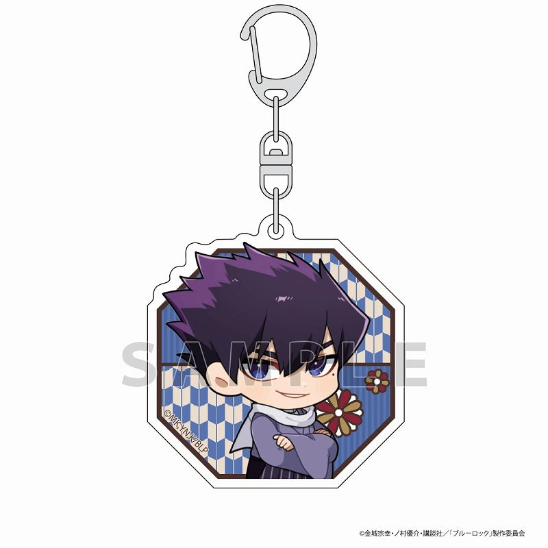 (Goods - Key Chain) Blue Lock Acrylic Key Chain (Tabito Karasu/Retro Japan ver.)