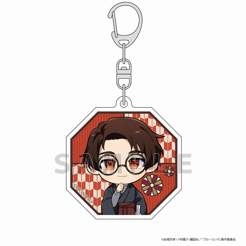 (Goods - Key Chain) Blue Lock Acrylic Key Chain (Kenyu Yukimiya/Retro Japan ver.)