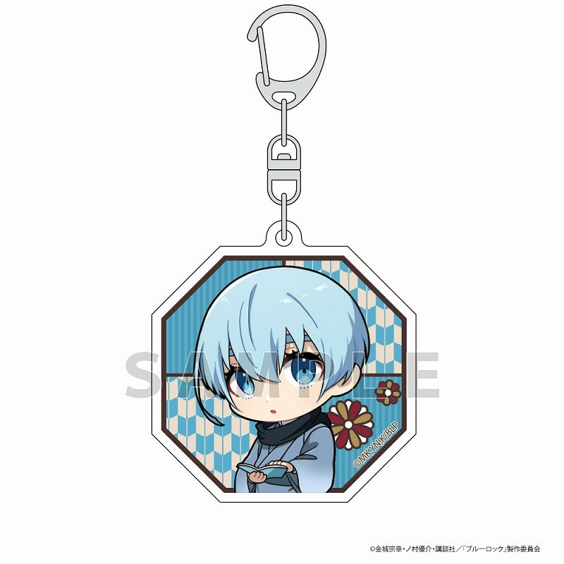 (Goods - Key Chain) Blue Lock Acrylic Key Chain (Yo Hiori/Retro Japan ver.)