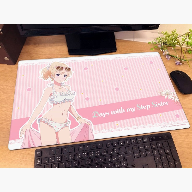 (Goods - Mat) Days with My Stepsister feat. Exclusive Art Rubber Mat (Saki Ayase/Bikini)