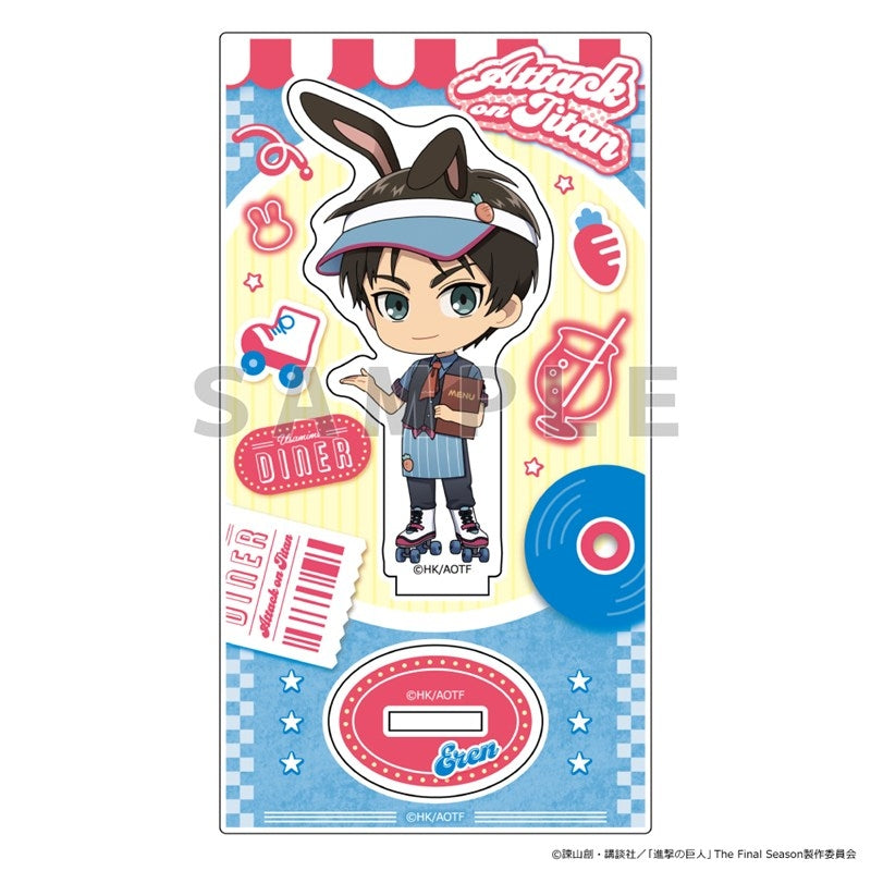 (Goods - Acrylic Stand) Attack on Titan Acrylic Stand (Eren/Bunny Ears Diner)