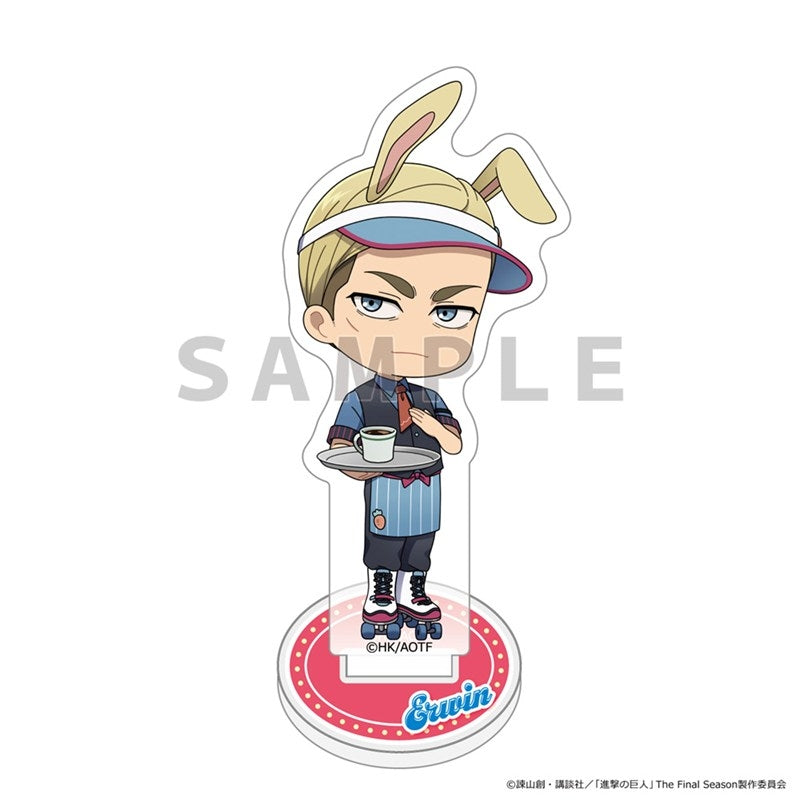(Goods - Acrylic Stand) Attack on Titan Acrylic Stand (Erwin/Bunny Ears Diner)