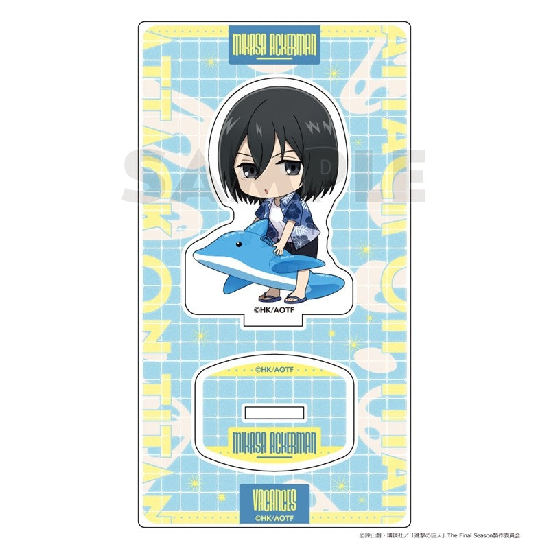 (Goods - Acrylic Stand) Attack on Titan Acrylic Stand (Mikasa/Vacation)