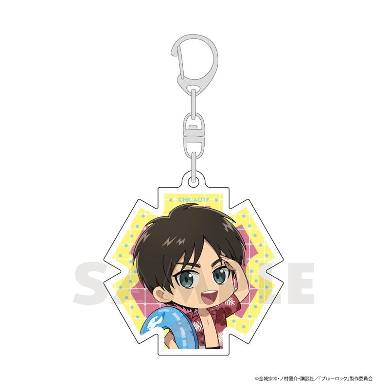 (Goods - Keychain) Attack on Titan Acrylic Keychain (Eren/Vacation)