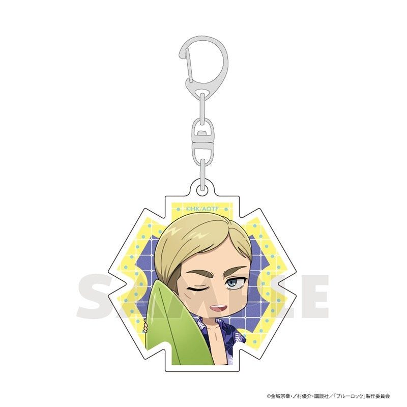 (Goods - Keychain) Attack on Titan Acrylic Keychain (Erwin/Vacation)