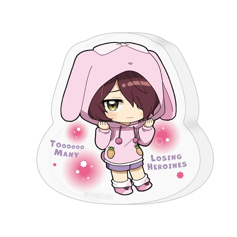 (Goods - Ornament) Too Many Losing Heroines! Die-cut Acrylic Block (Chika Komari/Animal Hoodie)