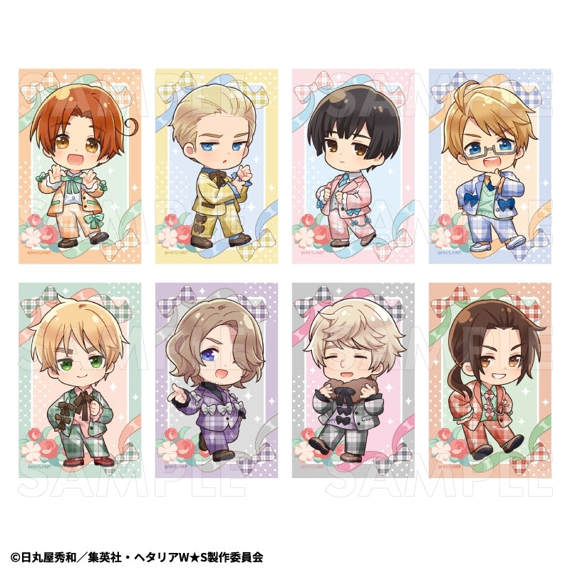 (1BOX=8)(Goods - Bromide) Hetalia World★Stars Trading Mini Bromide (Balletcore Style)