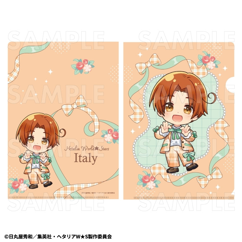 (1BOX=8)(Goods - Clear File) Hetalia World★Stars Trading A5 Clear File (Balletcore Style)