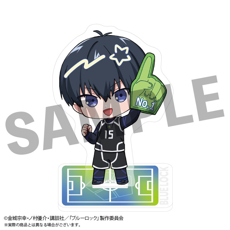 (Goods - Stand Pop) Blue Lock FureFure Acrylic Stand (Round One) Yoichi Isagi