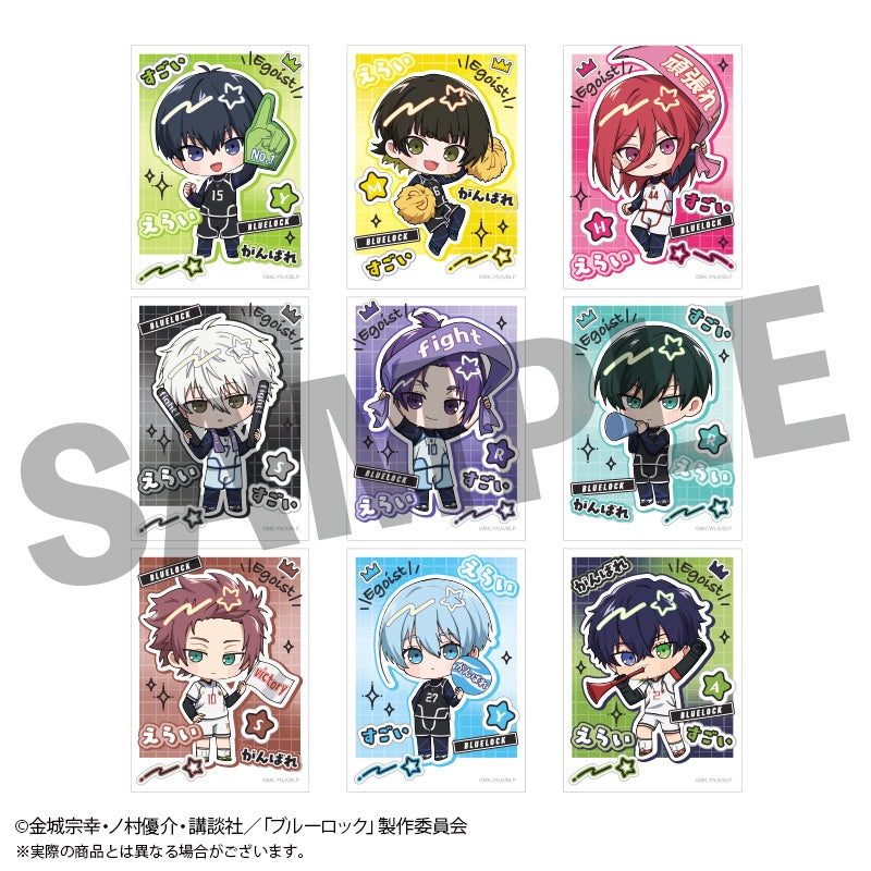 (1BOX=9)(Goods - Sticker) Blue Lock Trading FureFure Sticker (1 Sticker/Pack) (Round One) 9 Types