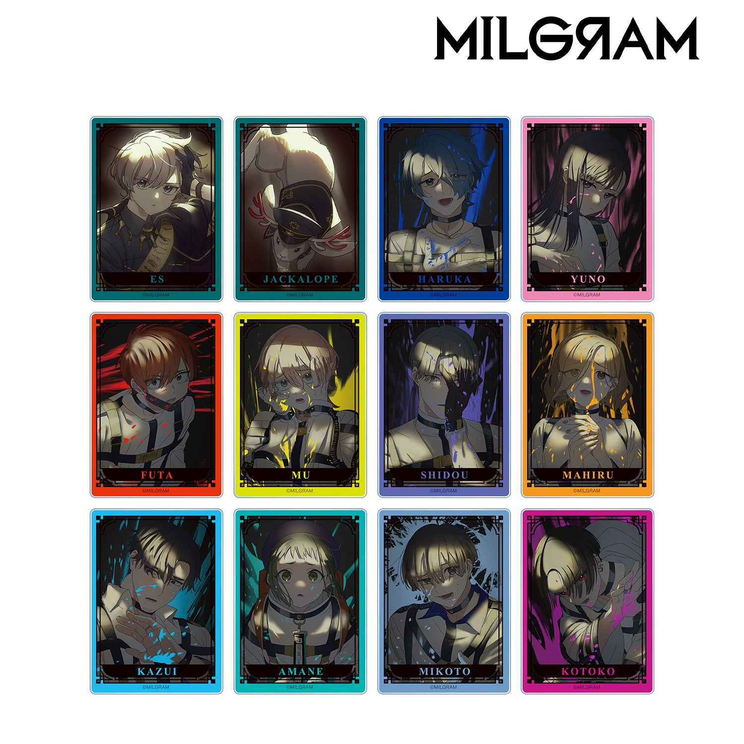 (1BOX=12)(Goods - Card) MILGRAM Trading Acrylic Card Feat. New and Exclusive Art 2nd Anniversary ver.