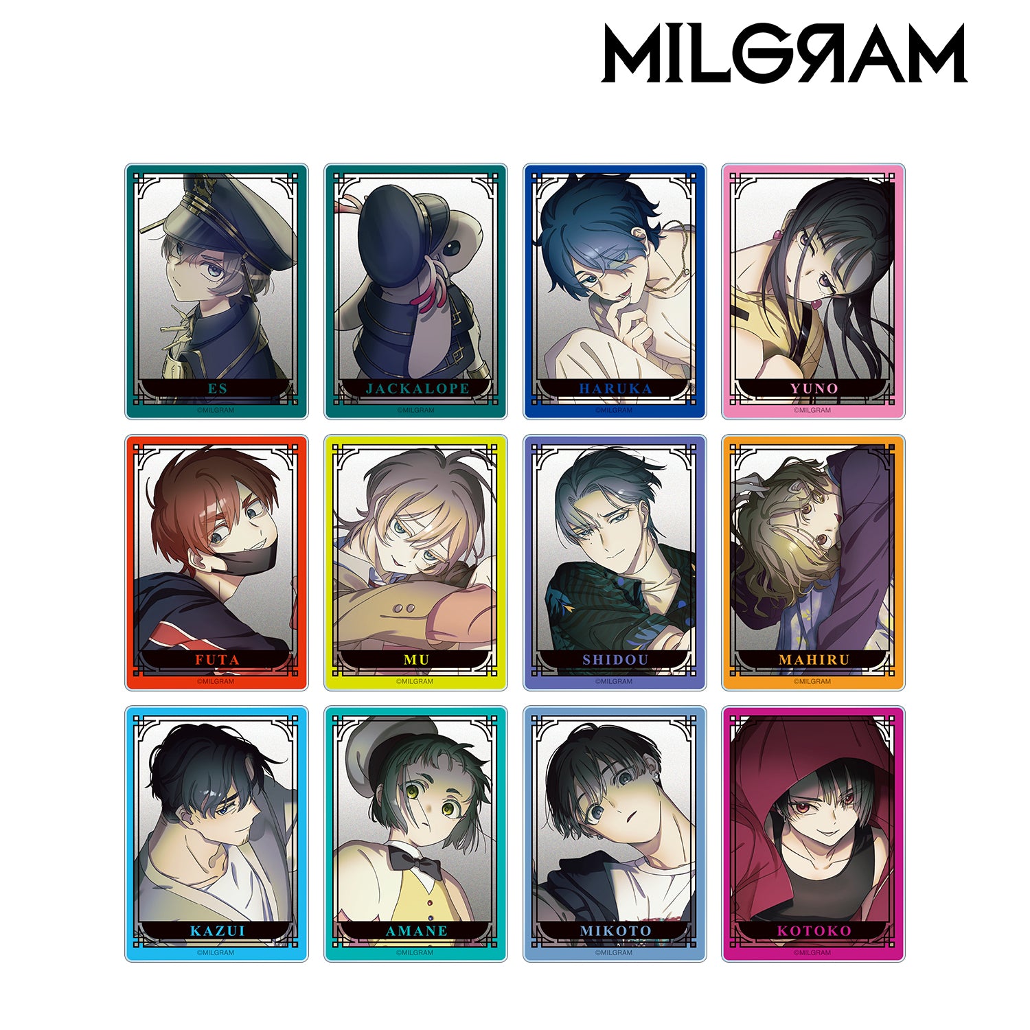 (1BOX=12)(Goods - Card) MILGRAM Trading Acrylic Card Feat. New and Exclusive Art 3rd Anniversary ver.