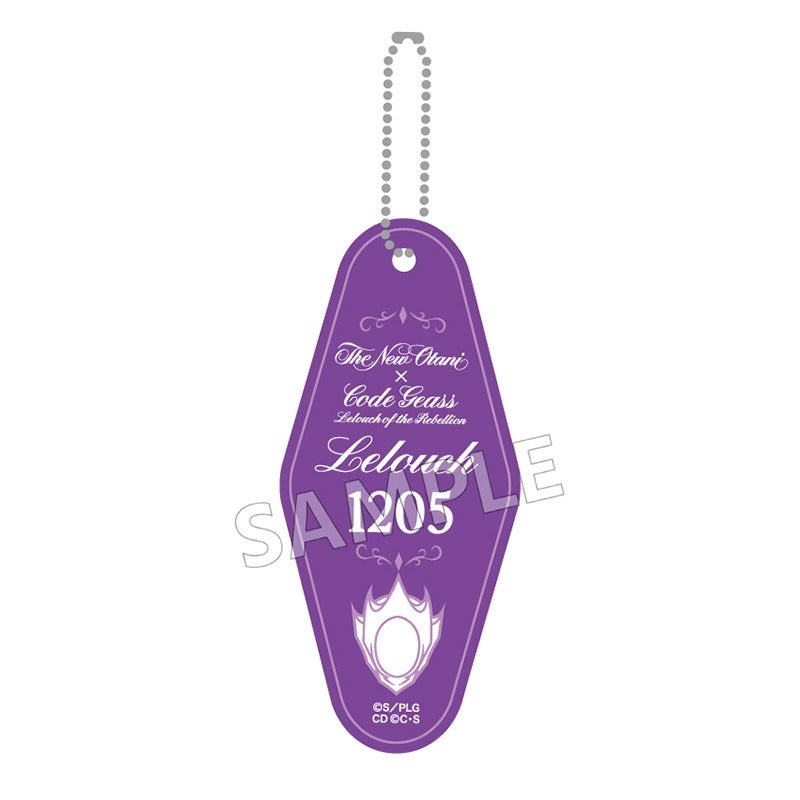 (Goods - Key Chain) CODE GEASS: Lelouch of the Rebellion x Hotel New Otani Collab Hotel Key Chain Lelouch