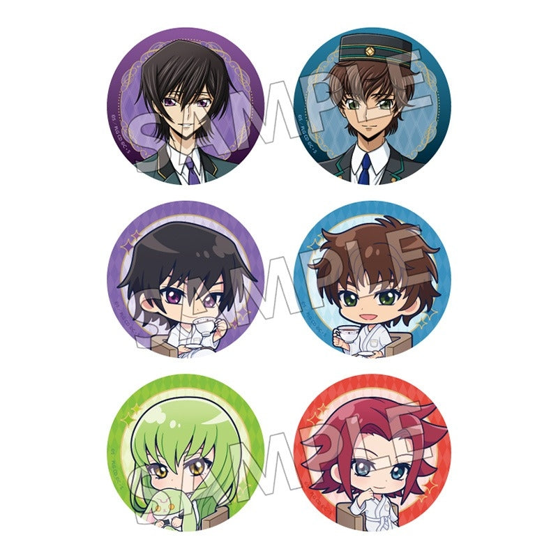 (1BOX=6)(Goods - Badge) CODE GEASS: Lelouch of the Rebellion x Hotel New Otani Collab Tin Badge Collection