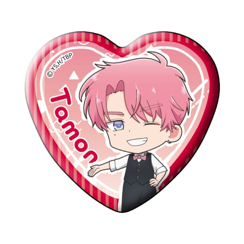 (1BOX=7)(Goods - Badge) TV Anime Tamon's B-Side Trading Heart Button Badge