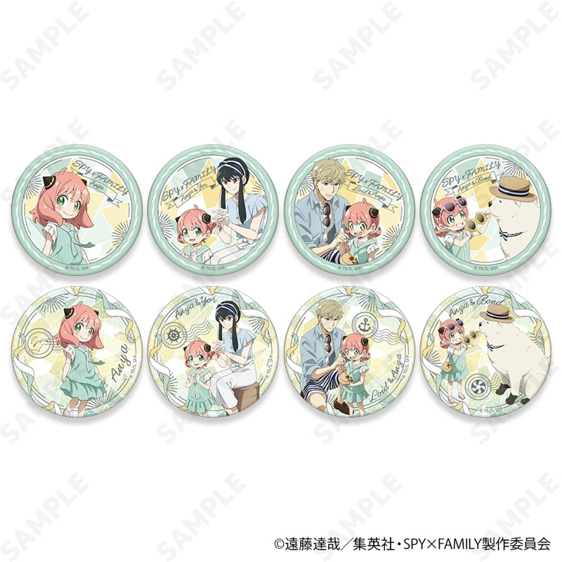 (1BOX=8)(Goods - Badge) TV Anime SPY x FAMILY Trading Button Badge [Summer Outing]