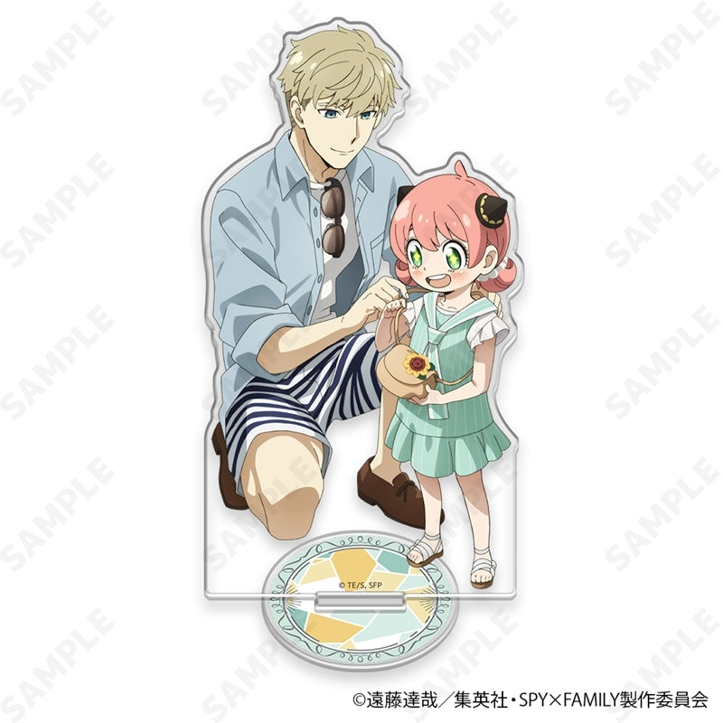 (Goods - Acrylic Stand) TV Anime SPY x FAMILY Acrylic Stand 3. Loid & Anya [Summer Outing]