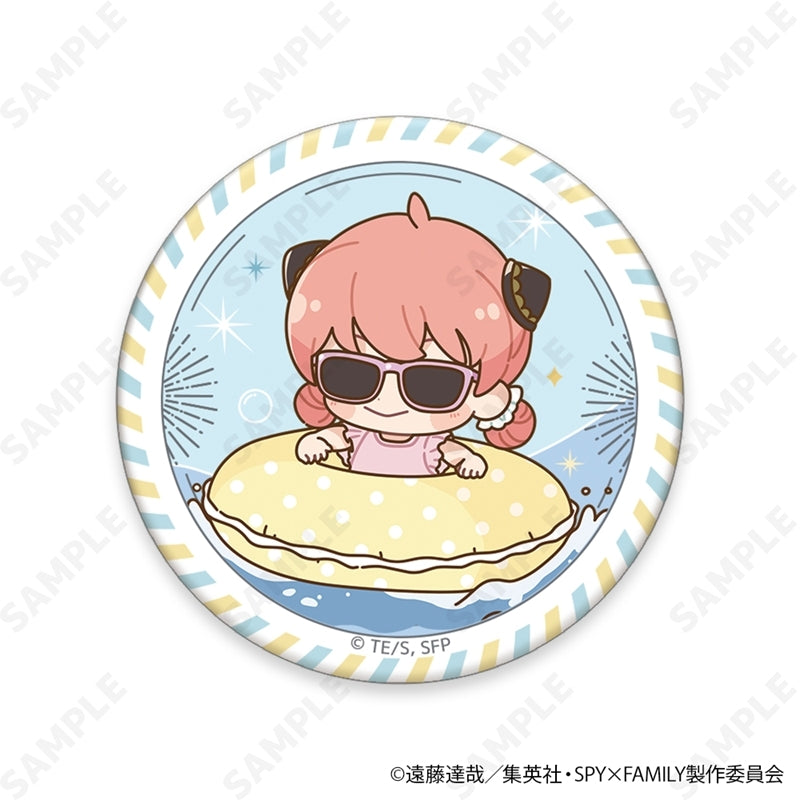 (1BOX=6)(Goods - Badge) TV Anime SPY x FAMILY Trading Button Badge Chibi ver. [Summer Outing]