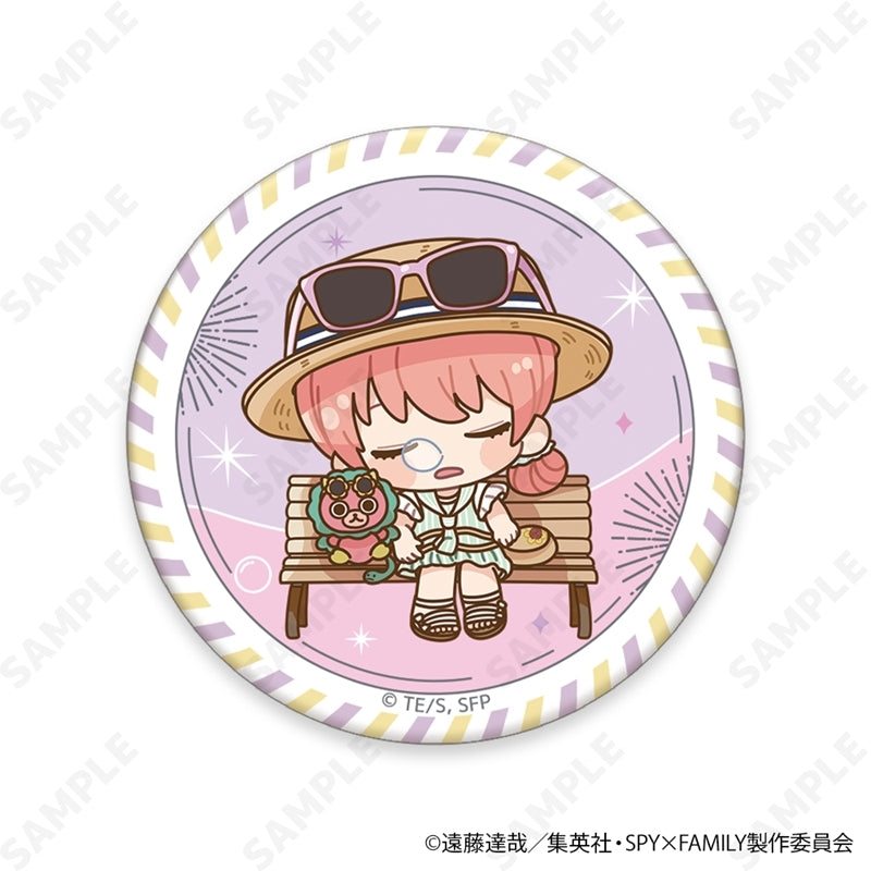 (1BOX=6)(Goods - Badge) TV Anime SPY x FAMILY Trading Button Badge Chibi ver. [Summer Outing]