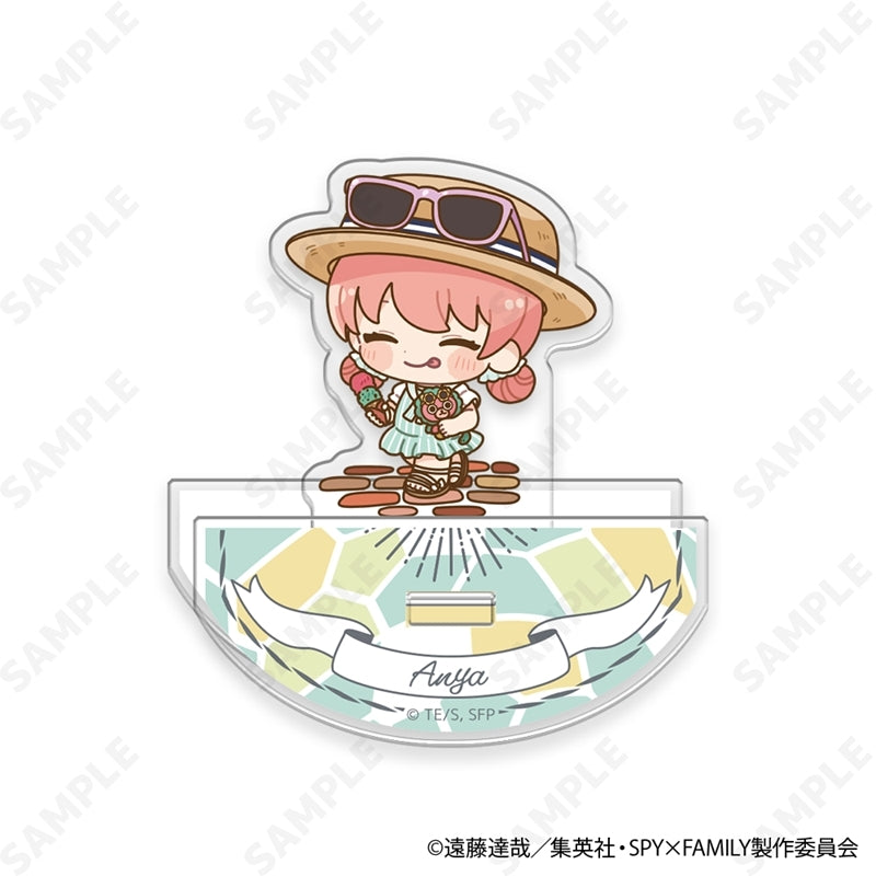 (Goods - Acrylic Stand) TV Anime SPY x FAMILY Yuratsun Acrylic Stand Chibi ver. 1. Snacking & Strolling [Summer Outing]