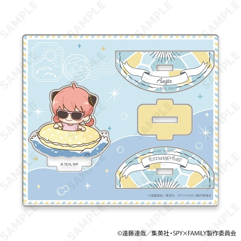 (Goods - Acrylic Stand) TV Anime SPY x FAMILY Yuratsun Acrylic Stand Chibi ver. 2. Water Fight [Summer Outing]