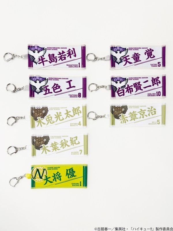(1BOX=8)(Goods - Keychain) Haikyu!! Trading Miniature Towel Keychain Character Vol. 4