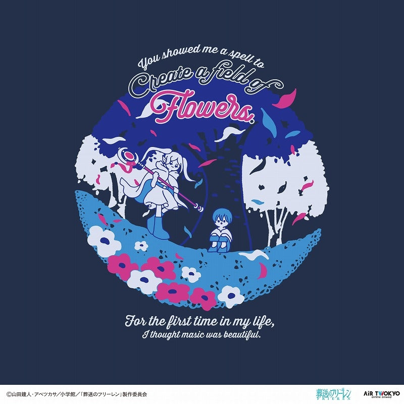 (Goods - Shirt) Frieren: Beyond Journey's End TV Anime Scene Art T-Shirts Vol. 2 - 1 (A Spell to Create a Field of Flowers) S