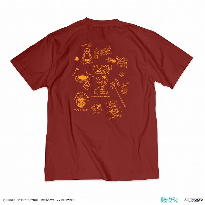 (Goods - Shirt) Frieren: Beyond Journey's End TV Anime Scene Art T-Shirts Vol. 2 - 3 (I Drank Juice in the Middle of the Night) S