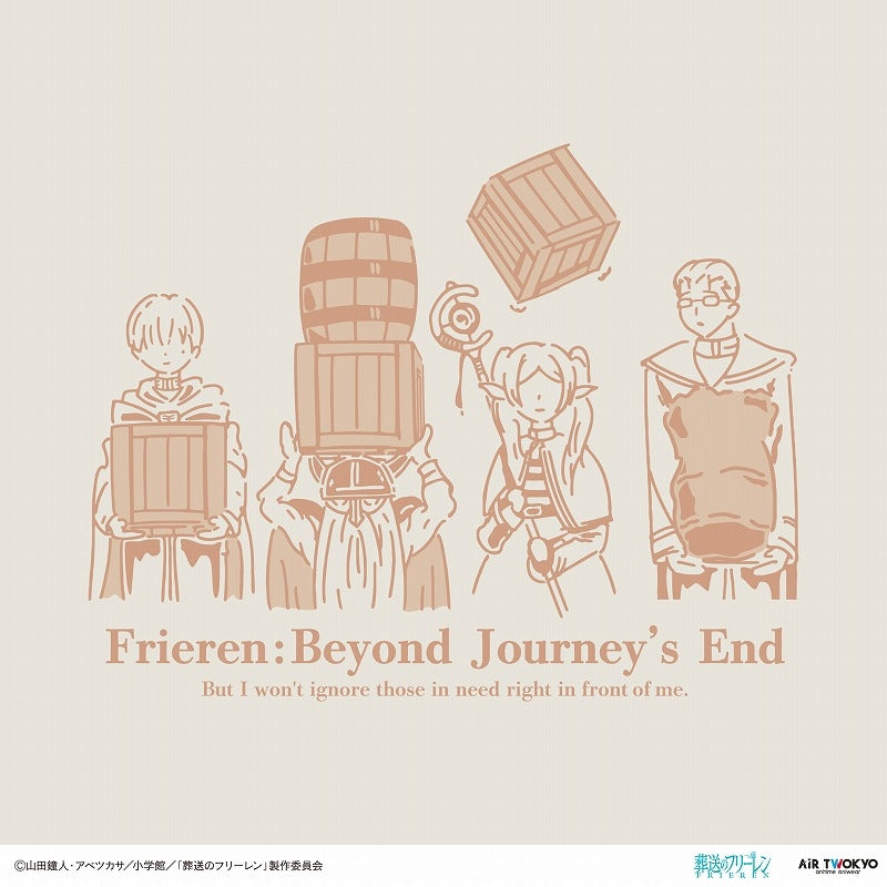 (Goods - Shirt) Frieren: Beyond Journey's End TV Anime Scene Art T-Shirts Vol. 2 - 4 (A Helping Hand) S