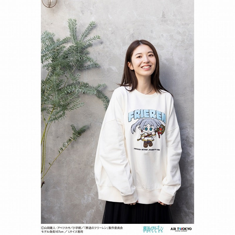 (Goods - Sweatshirt) Frieren: Beyond Journey's End TV Anime Scene Art Sagara Embroidered Sweatshirt Vol. 2 (Frieren) L