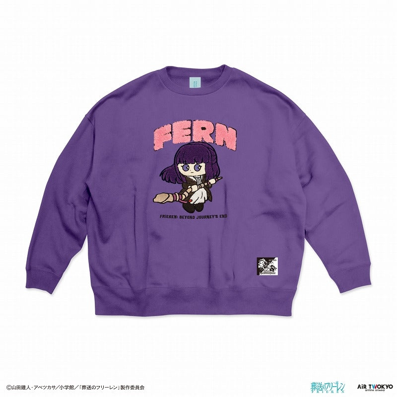 (Goods - Sweatshirt) Frieren: Beyond Journey's End TV Anime Scene Art Sagara Embroidered Sweatshirt Vol. 2 (Fern) M