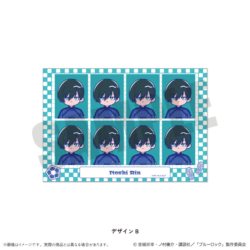 (Goods - Sticker) TV Anime - Blue Lock ID Card Photo Style Sticker Nyu~toro Vol.1 B Rin Itoshi